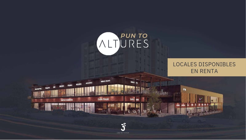 Locales en venta en plaza comercial Punto Altures 