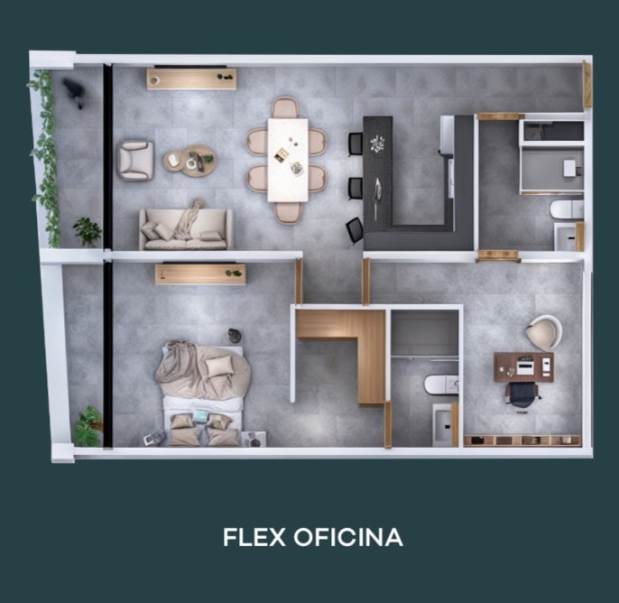1 RECÁMARA + FLEX EN JARDINES DE GUADALUPE - ELÉVA 2