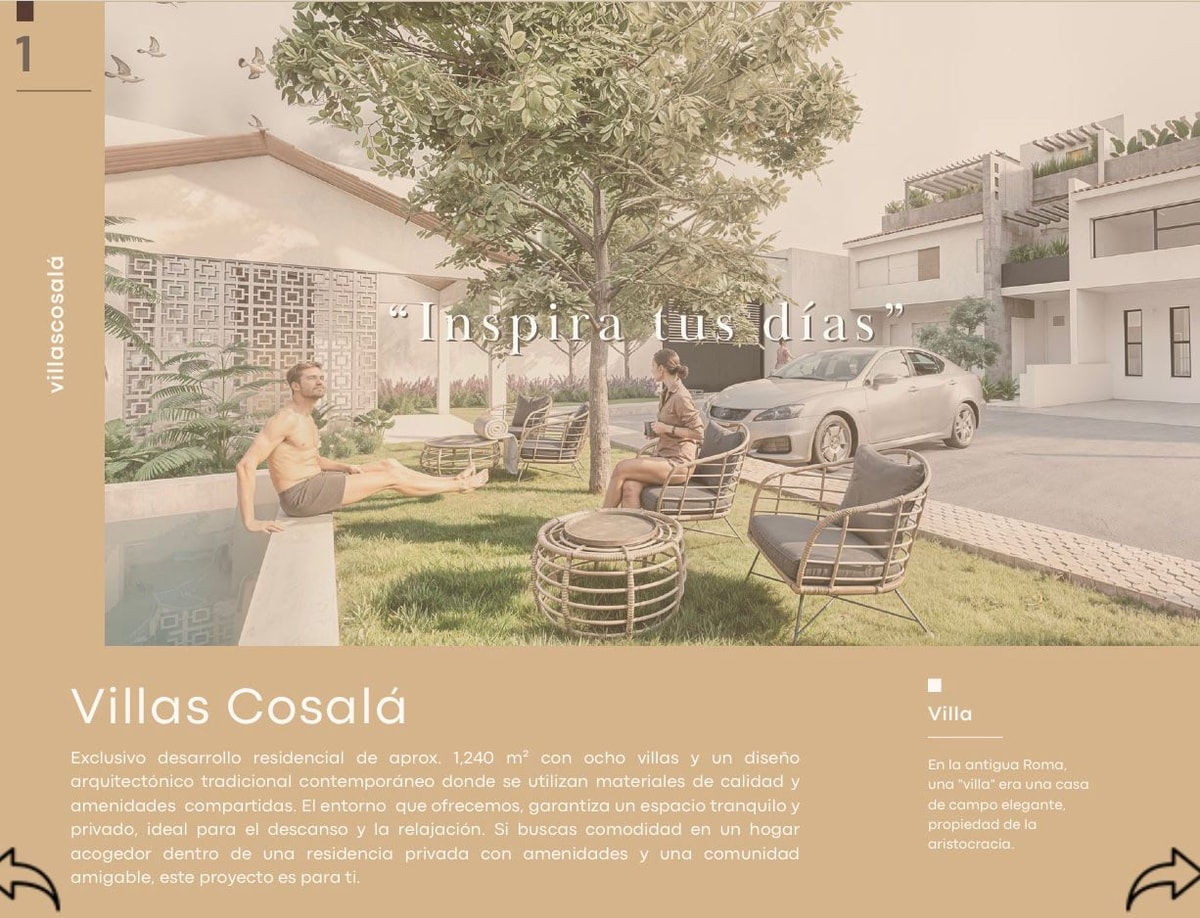 Casa Residencial en VENTA - “ VILLAS COSALÁ “  2