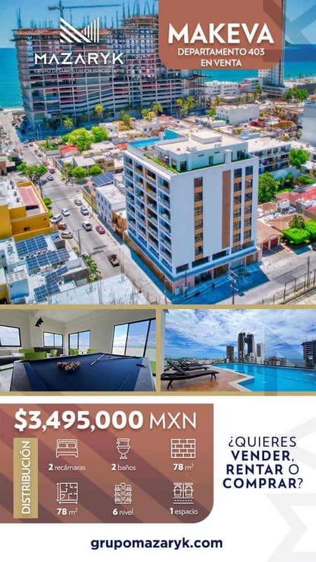 Departamento en Venta – Makeva
