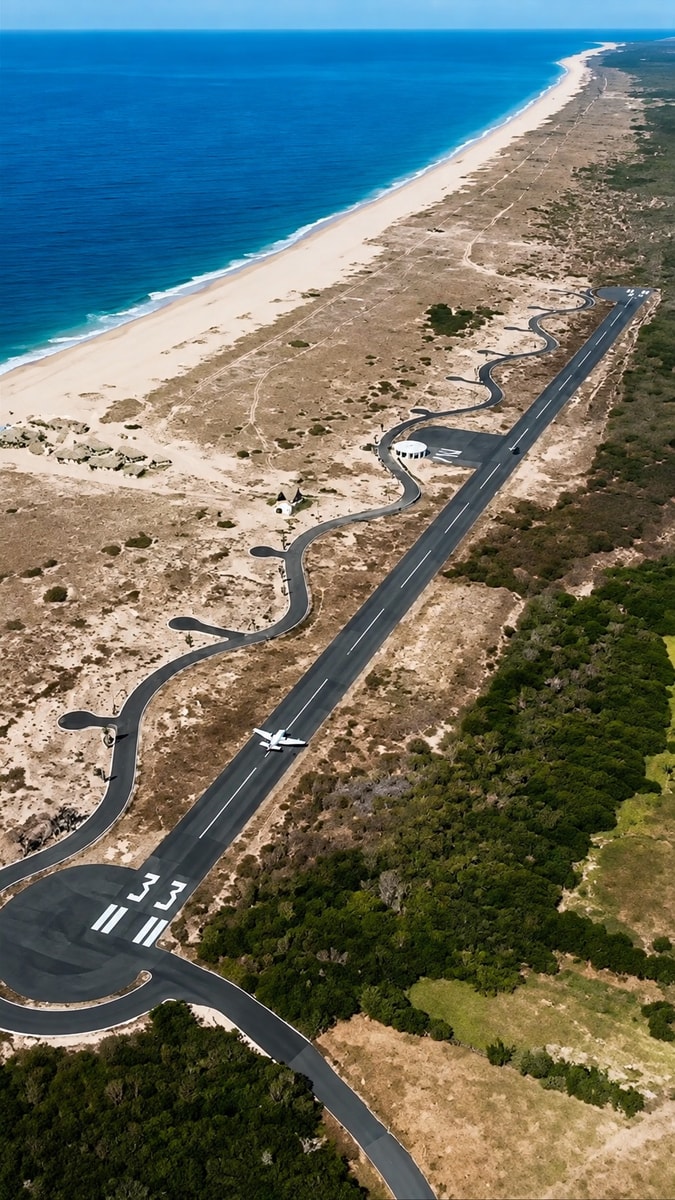 Terrenos con aeropuerto privado a pie de playa 2