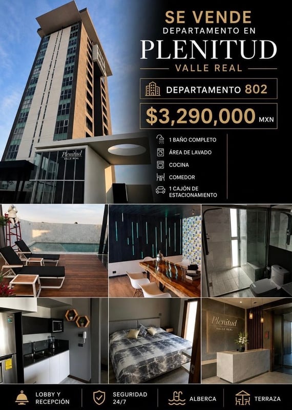 Departamento en venta - Plenitud Valle Real 