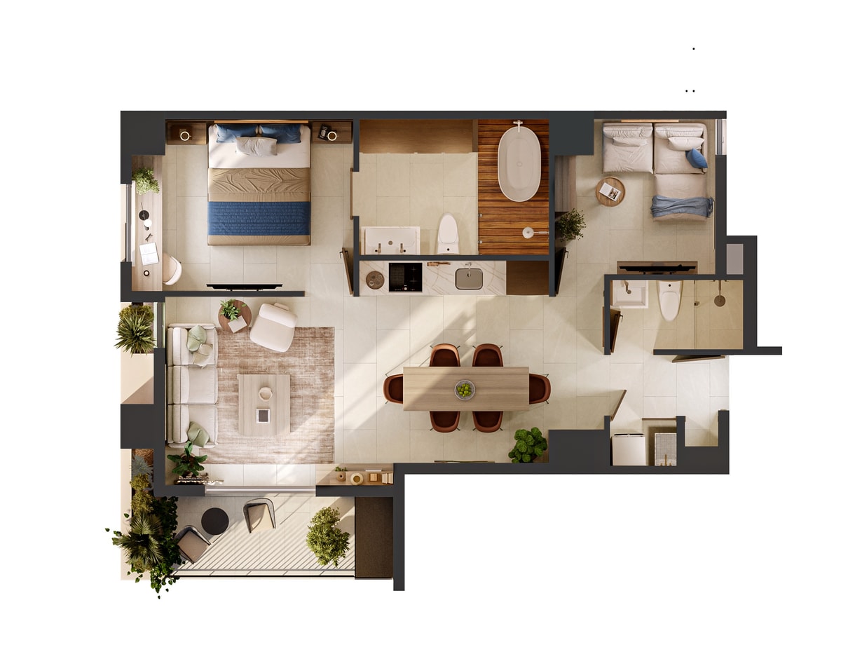 Ozén Residences Departamento Tipo E