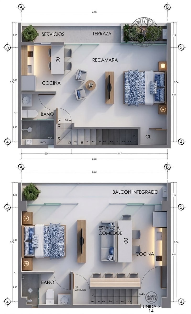 Departamento tipo 5 / Torre Kool 