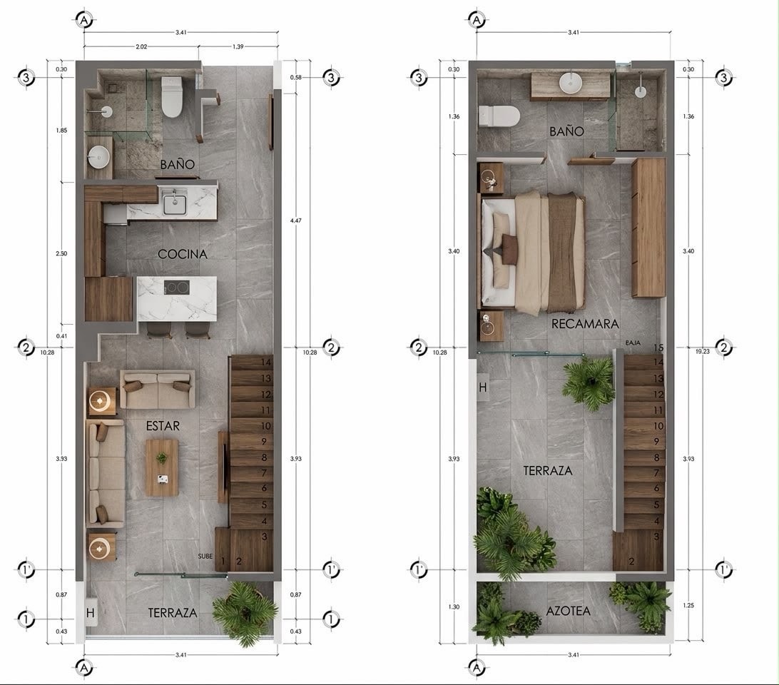 Penthouse  tipo 6 y 7 / Torre Kool 